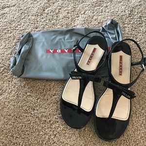 Authentic Patent Leather Prada Sandals